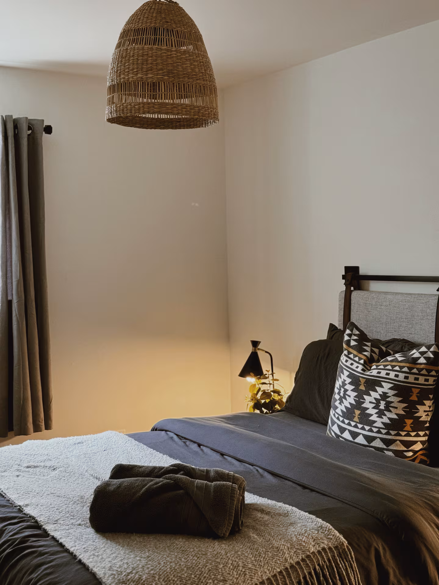 Deuxième chambre appartement Laroche Lodge Laurentides